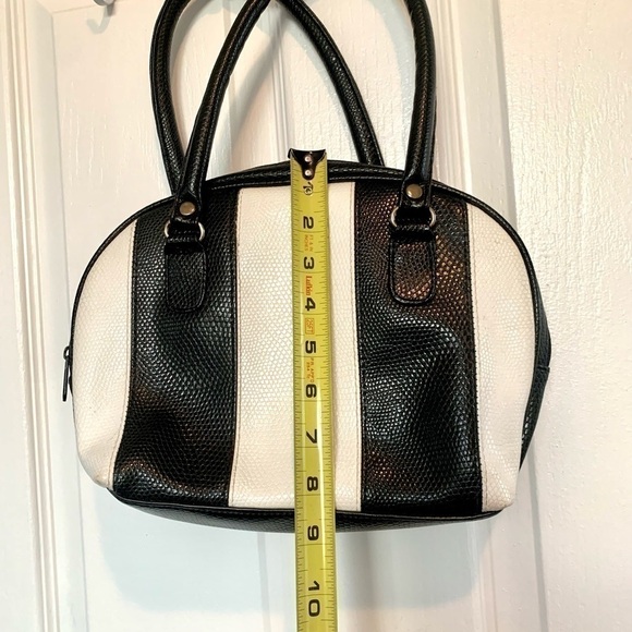 Vintage Gintano purse Striped 90s dome bag y2k 90s tote handbag top satchel - Picture 6 of 7